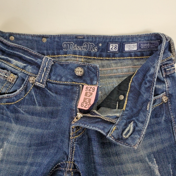 Miss Me boot cut jeans JPW5078-4 size 28 - Picture 5 of 13